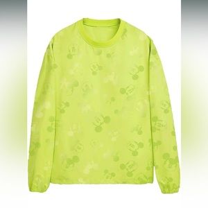 Disney Large Neon Windbreaker Pullover for Adults
